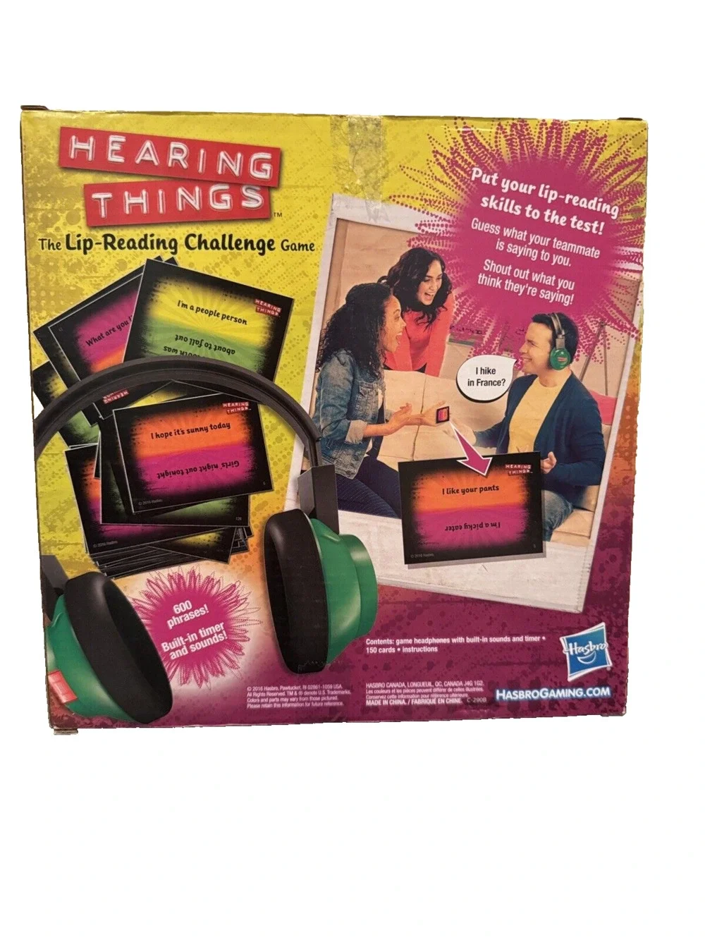 Hearing Things The Lip Reading Challenge Game COMPLETE EUC